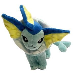 Nintendo Vaporeon 7" Plush Pokemon Center Japan Authentic Stuffed Toy Doll 2012‎